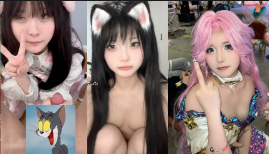 推特网红福利【姬洛宝】cos圈有名的骚鸡，颜值甜美身材性感自慰粉嫩小穴玩的淫水直流