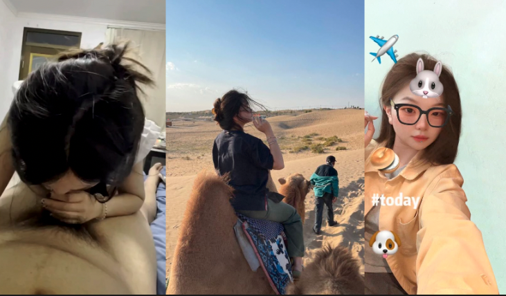 长沙电商运营【翟思荟】爱吞精的骚逼母狗口活一流，分手后遭男友曝光吃鸡视频