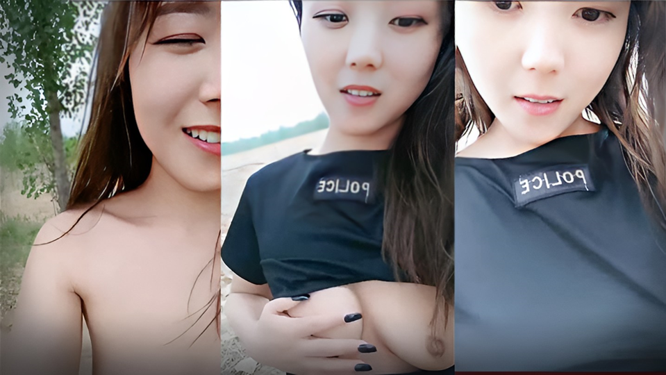 大胆网红公园散步散一散直接把衣服掀起来！原来是和炮友约在厕所啪啪啪！