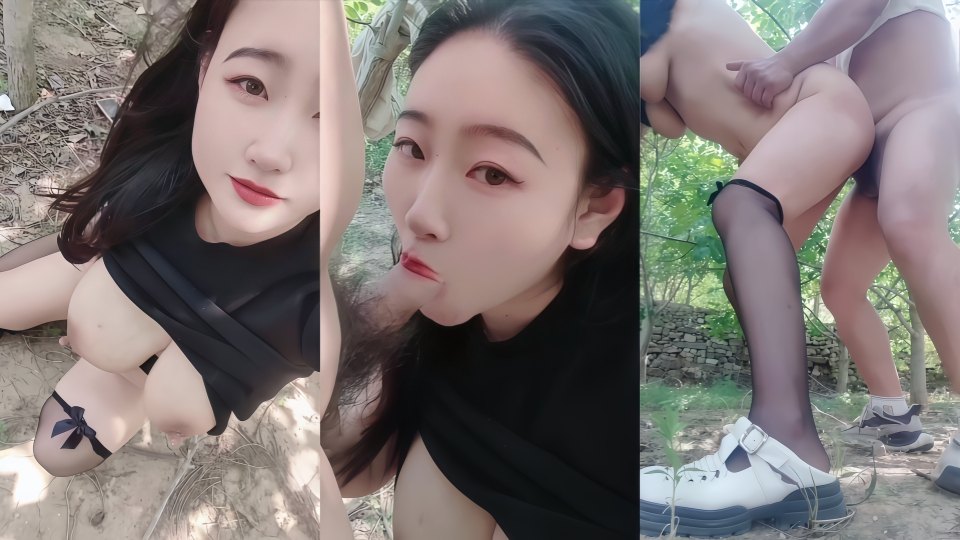 极品颜值少妇人妻『娍』老家野外偷约大叔，小树林来点刺激的