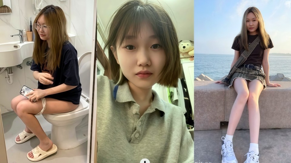 云盘泄密！金发眉钉潮妹表里不一，私下极度小母狗