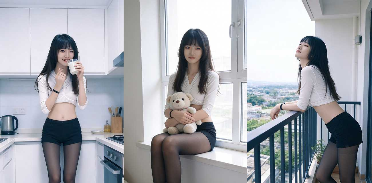 绝美高校女神情侣私拍泄密，黑丝大长腿骑乘猛摇，丁字裤勒进股沟后入挨操骚度直接拉满