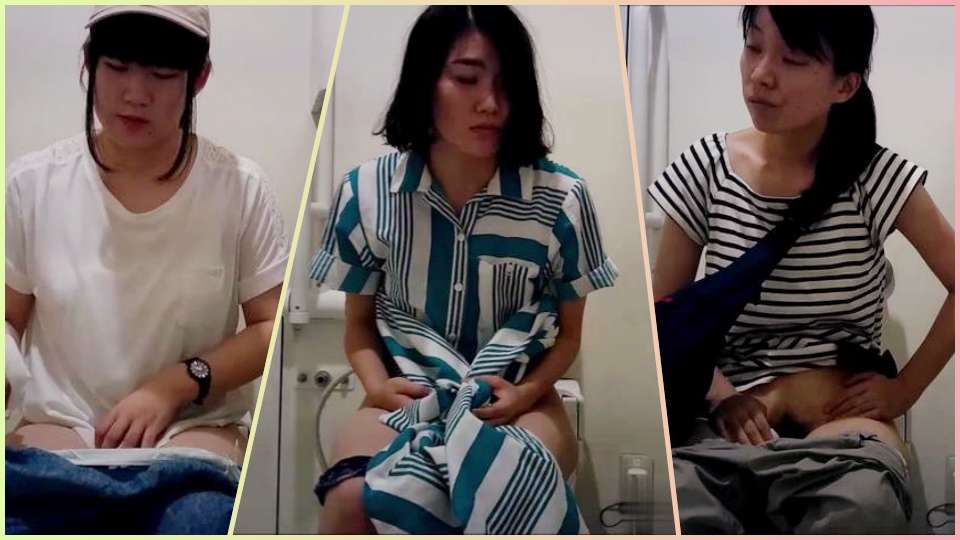 专业盗站流出，商场座厕前景固定偷拍顾客嘘嘘，吊带装大奶少妇阿姨要脱光光才能尿尿