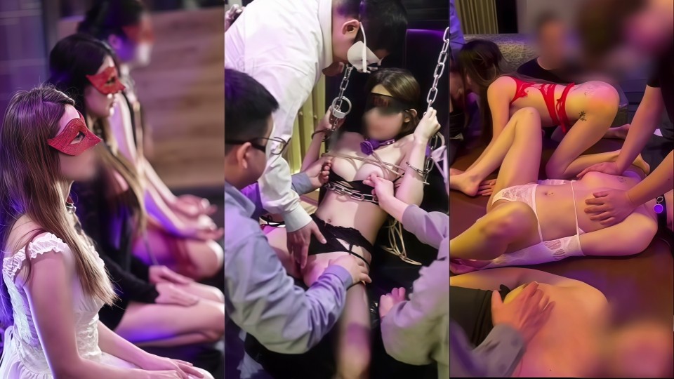 罗西庄园派对-完整视频，四只母狗，三位主人与数十位宾客们一齐从分享，想知道如何调教母狗吗