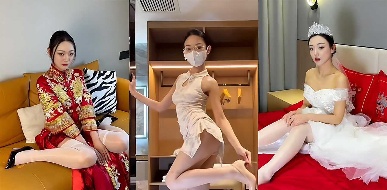 网红少妇【媚娘白玉花】金主定制视频，婚纱旗袍齐上阵勾引镜头，骚气十足却又带着已婚少妇的成熟风情